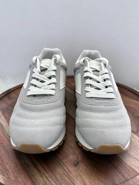 Calvin Klein Men's Low Top Sneakers Light Gray White Lace Up Size 11